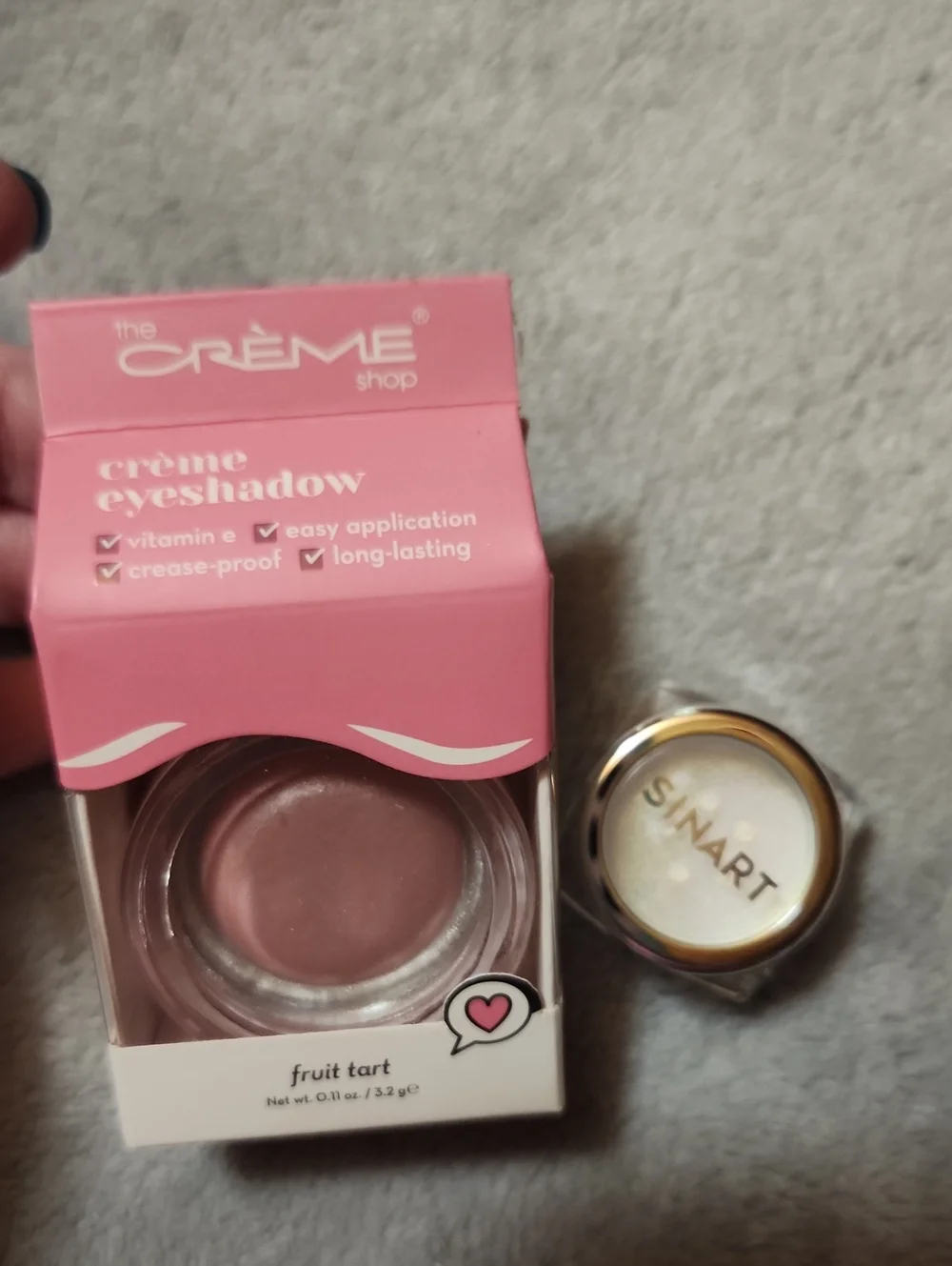 The Crème Shop Fruit Tart Crème Eyeshadow - Soft Pink